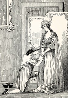 Natalie and Wilhelm, scene from the novel Wilhelm Meister's Apprenticeship, Wilhelm Meisters