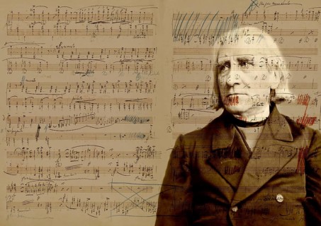 Portrait of Franz Liszt, 1811-1886, Hungarian composer, virtuoso pianist, Années de pèlerinage,