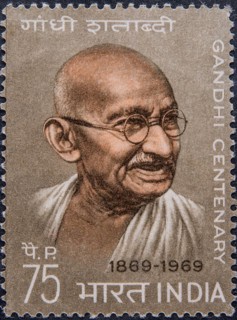 Mahatma Gandhi, 1869, 1948, Indian politician and leading figure in India's independence efforts
