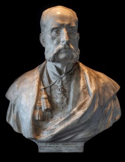 Buste of André Dumont, Belgian geologist, mining engineer and founder of the Association of Mining