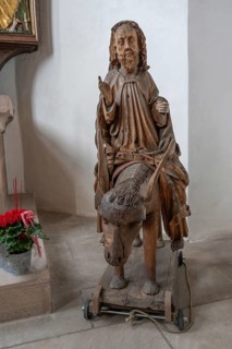 Palmesel in the town church of St John the Baptist and St Martin, Middle Franconia, Bavaria,