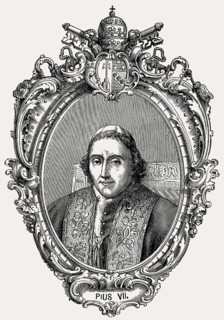 Pope Pius VII, 14 August 1742 – 20 August 1823, reigned as Pope from 14 March 1800 to his death