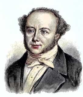 Jeremias Gotthelf, pseudonym of the Swiss writer and pastor Albert Bitzius, 1797, 1854, coloured