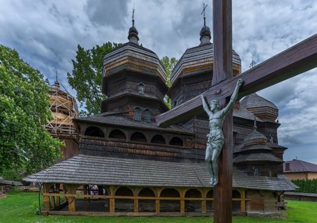 St. George Orthodox Church, around 1500, wooden church, Drochobych, Ukraine