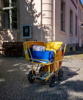 Cart of a postman, Potsdam, Brandenburg, Germany