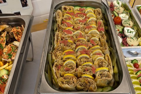 Platter with Lebanese specialties, Bavaria, Germany