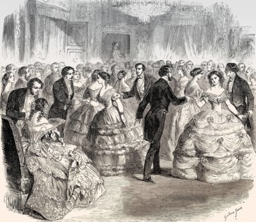 Quadrille, square dance, Les Lanciers or The Lancers, Paris, France, 19th century