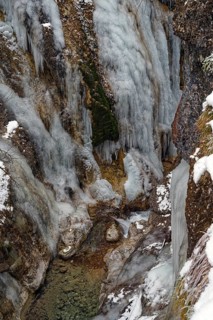 Gießenbachklamm, winter, icy, Kiefersfelden, Upper Bavaria, Bavaria, Germany