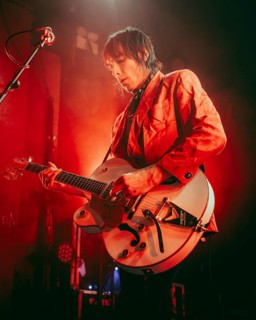 Sebastian Danzig, guitarist of Palaye Royale live on Death Or Glory EU/UK Tour 2024 at Astra