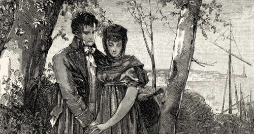 ACT IV., SCENE II., Eugenie, Counsellor, scene from THE NATURAL DAUGHTER, DIE NATÜRLICHE TOCHTER,