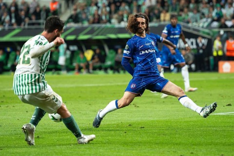 WROCLAW, POLAND - MAY 28, 2025: UEFA Conference League Final Football match Real Betis - Chelsea.