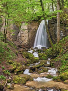 Waterfall, Finstersee, Canton Zug, Switzerland