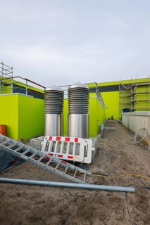 Oberhausen, Ruhr area, North Rhine-Westphalia, Germany - Emscher conversion, new Emscher AKE sewer,