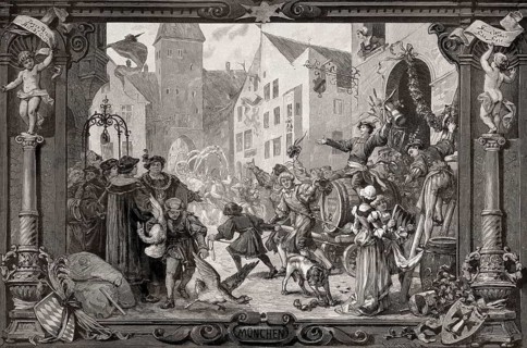 Schäfflertanz, Schaeffler dance, cooper's dance, Munich, 16th century