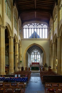 Interior church of Saint Peter and Saint Paul, Northleach, Gloucestershire, England, UK
