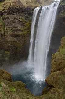 Skógafoss is a waterfall situated on the Skógá River in the south of Iceland. Height 60 m, width 25