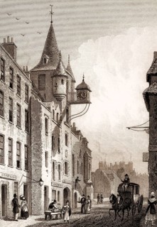 Canongate Tolbooth, Edinburgh, Scotland, 19th century, from Modern Athens by Th. H. Shepherd