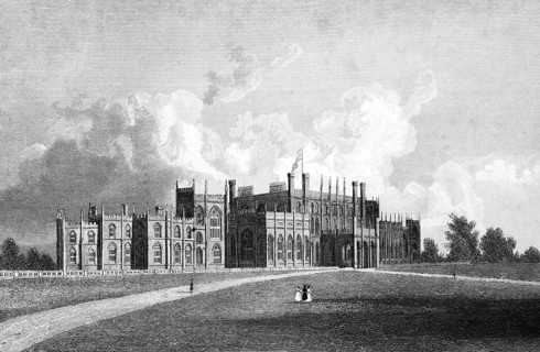 Eaton Hall, Cheshire, England, Duke of Westminster country house, built 17th century, architect
