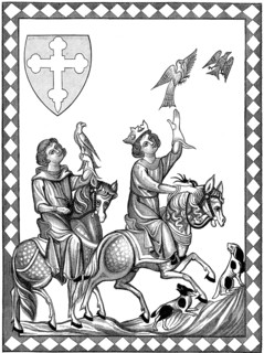Falconry, Conrad, Conradin or Konradin, 1254-1268, Duke of Swabia, as Conrad IV King of Jerusalem,