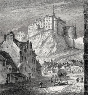 Edinburgh Castle, 1825, Scotland, United Kingdom