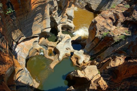 South Africa, Africa, Bourke's Luck Potholes, rocky landscape, Mpumalanga