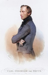Karl Ludwig Bruck, since 1844 Knight of Bruck, since 1849 Baron of Bruck, 18 October 1798, 23 April