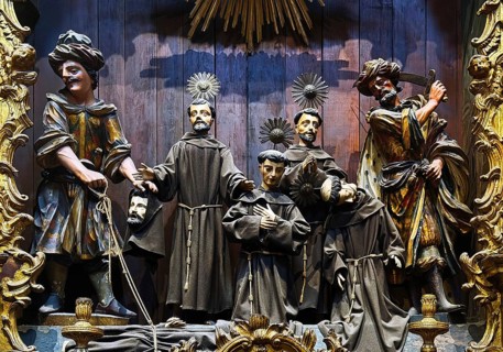 Sacred artwork, The Glorious Martyrs of Morocco, São Francisco Church, St. Francis Church, Talha