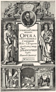 Titlepage of the medical book: Observationum et Curationum Chirurgicarum Centuriae, by Wilhelm
