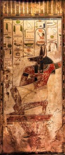 Reproduction of the tomb of Ramses II's father, Seti I, from the exhibition: Ramses the Great and