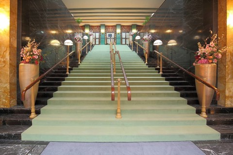Foyer with stairway to the casino, casino, Baden-Baden, Northern Black Forest, Black Forest,