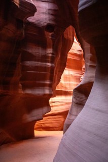 Page, Arizona - Upper Antelope Canyon, one of several scenic slot canyons on the Navajo Nation