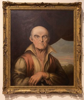 Portrait oil painting of George Coombs, 1768-1810, Radstock museum, Somerset, England, UK