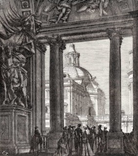 The Papal Basilica of St. Peter, Vatican City, Rome, Italy, 19th Century