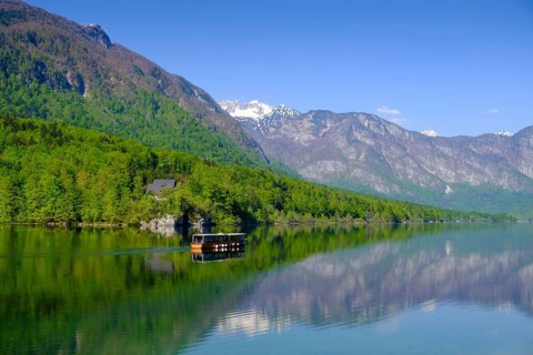 Bohinjsko jezero, Lake Bohinj, Upper Carniola, Slovenia