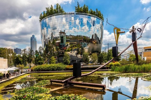 Boijmans Van Beuningen mirrored depot, The Bowl, world's first publicly accessible art depot,