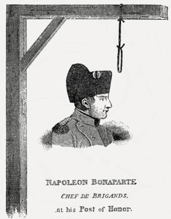 English Caricature, Napoléon Bonaparte as a Bandit chief on the gallows