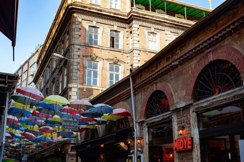 Istanbul, Turkey. August 18th 2021 Cafes, Bars and Restaurants in the up and coming trendy Karakoy