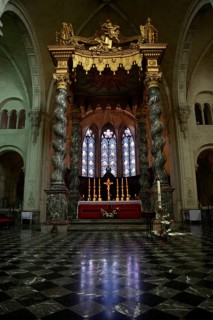Altar in Notre Dame Cathedral, Verdun, Grand Est region, France