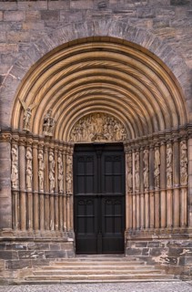 Prince's portal, main portal, Bamberg Cathedral of St Peter and St George, Bamberg, Upper