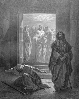 The tax collector and the Pharisee, Luke chapter 18, verse 13, customs collector, collect customs,