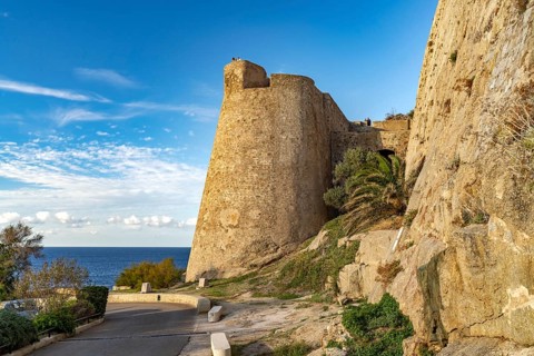The citadel in Calvi, Balagne, Corsica, France