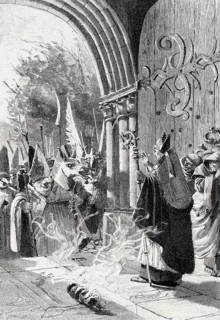 Students resurrected the ancient feast of fools and donkeys from the Middle Ages, Paris, France