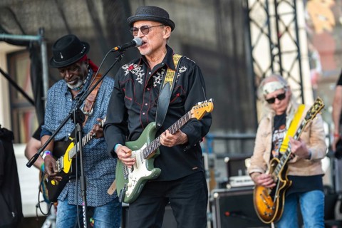 WROCLAW, POLAND - MAY 1, 2025: World Guitar Record concert, 8122 participants played Jimi Hendrix's