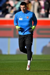 Goalkeeper Kevin Müller 1. FC Heidenheim 1846 FCH (01) Warm-up training Voith-Arena, Heidenheim,