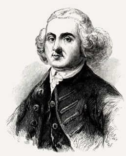 Portrait of John Adams, 1735 - 1826, second President of the United States, digitally optimized