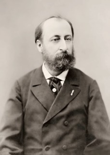 Camille Saint-Saëns, 1835 – 1921, French composer, digitally edited according to a photograph by