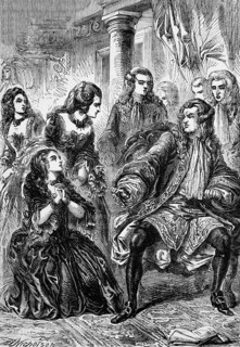 The Countess pleads with King George I for the life of her man James Radclyffe, 3rd Earl of