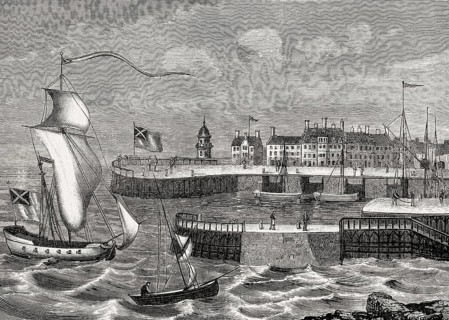 Leith Harbour, Leith, Edinburgh, Scotland, about 1700