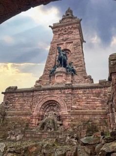 Kaiser Wilhelm National Monument, Barbarossa Monument, Kyffhäuser Monument with equestrian statue