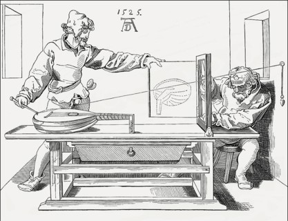 Basics of perspective drawing, construction arrangement for drawing perspective